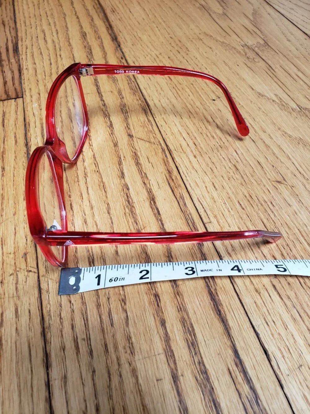 Vintage Red Sally Jessy Raphael style Glasses Urkel Oversized Frames NOS